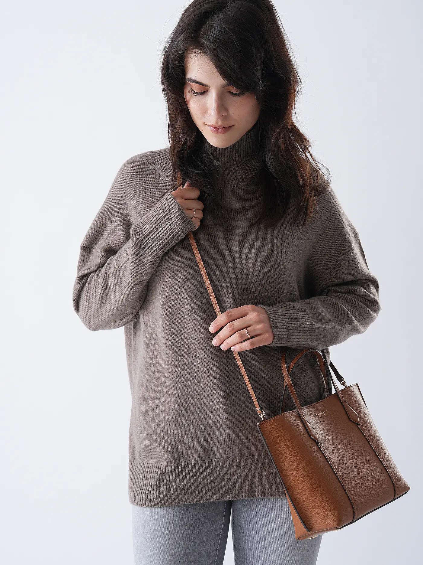TORY BURCH | Ledertasche - Shopper PERRY SMALL TOTE | 
